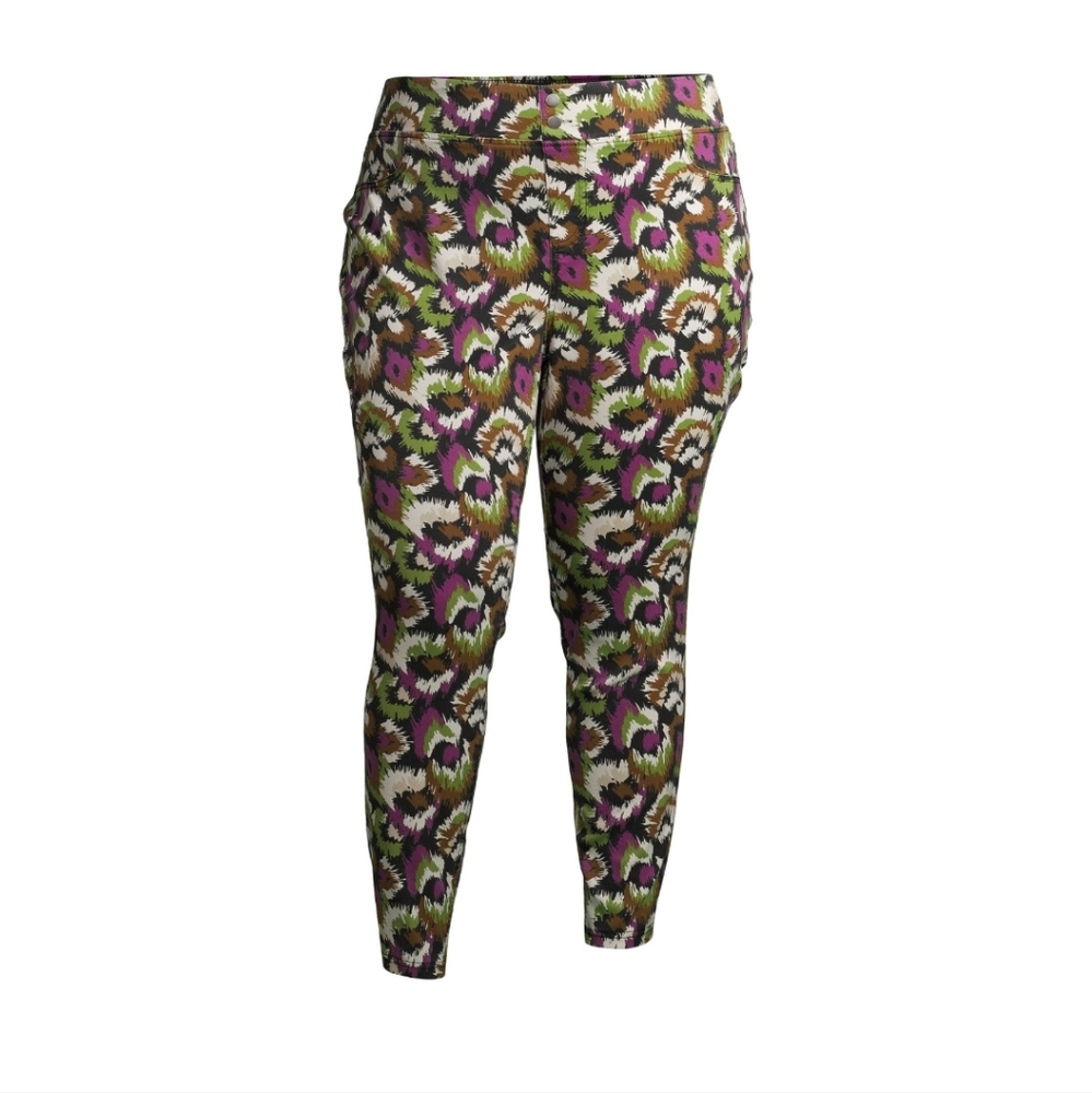 Women's Plus Size Jeggings - bold print